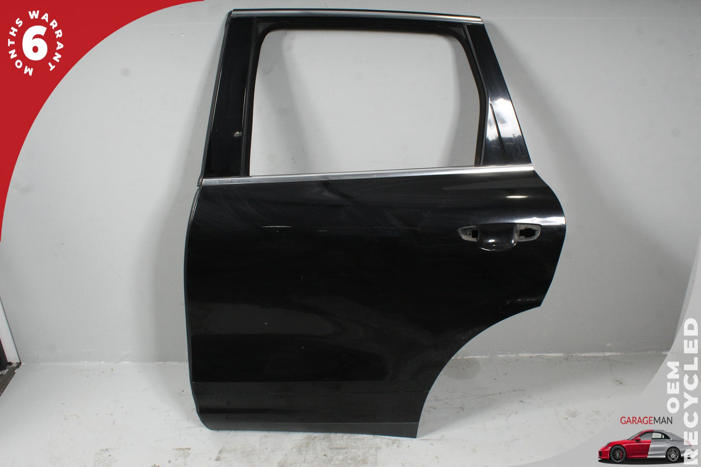 2011-2018 Porsche Cayenne 958 Rear Left Side Door Shell Black 95853301100 OEM