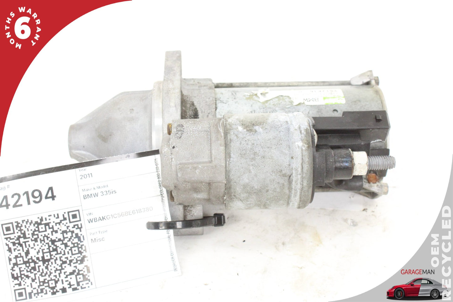 2006-2021 BMW 335is E92 Engine Motor Starter 7616500 OEM
