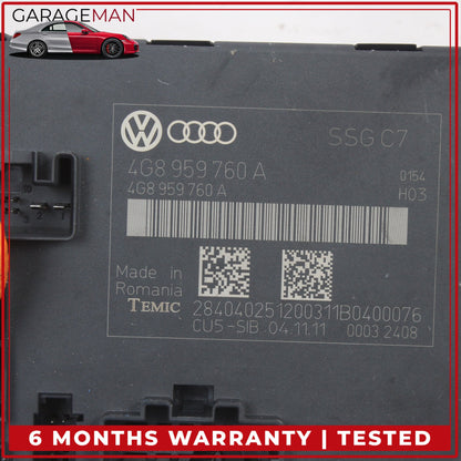 2012-2018 Audi A7 A6 Front Left Side Seat Control Module Unit 4G8959760A OEM