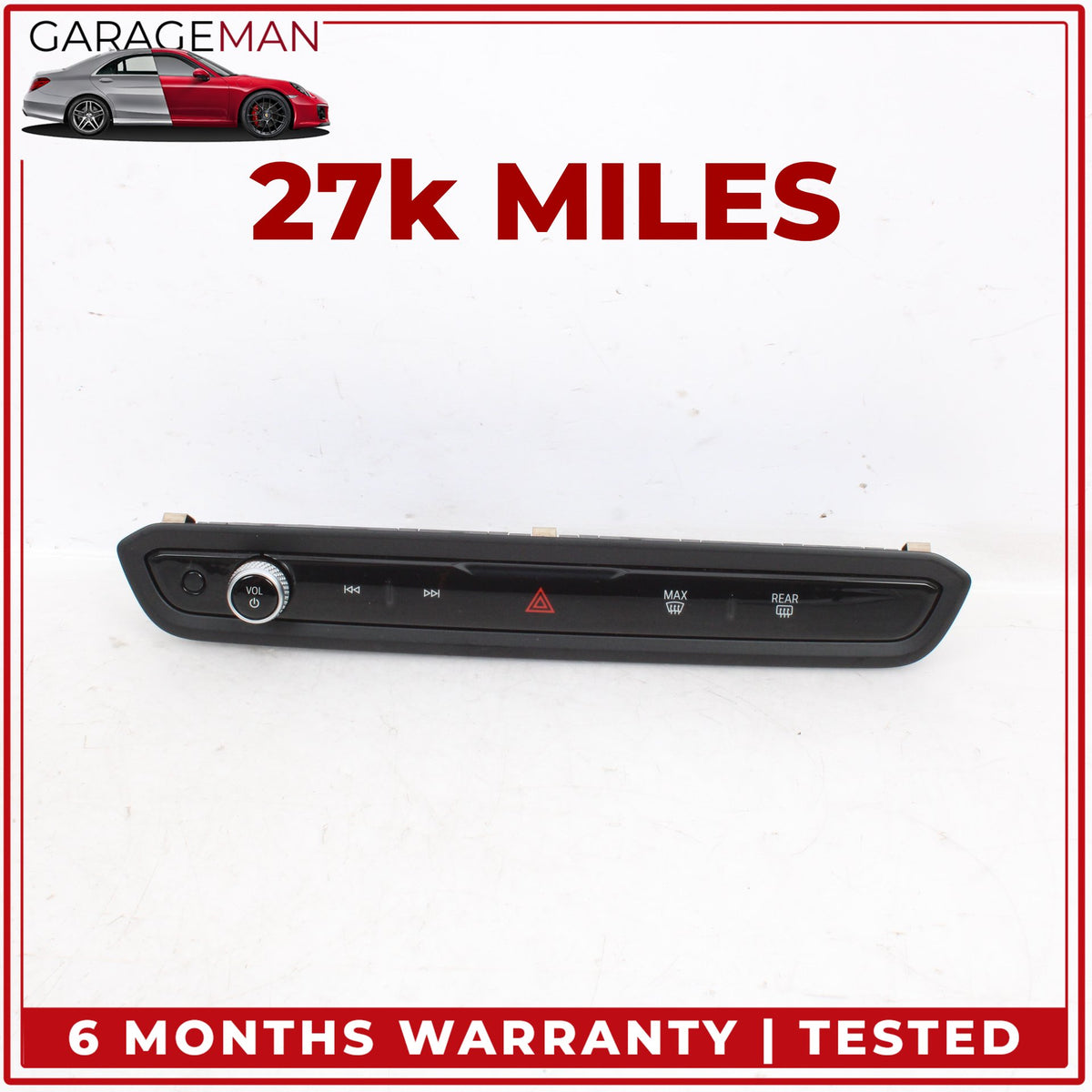 2019-2025 BMW M340i Front Audio Radio AC Heater Control Switch Panel 5A63F19 OEM