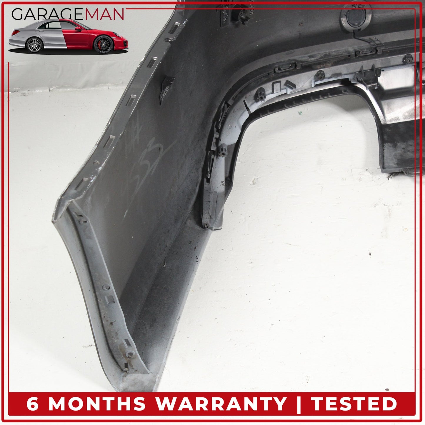2016-2018 Audi A6 C7 Rear Bumper Cover Assembly Black 4G5807067K OEM