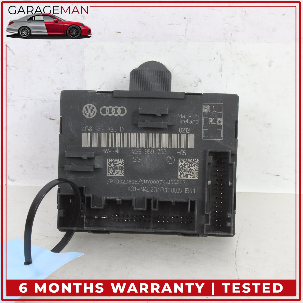 2012-2018 Audi A7 Front Left Driver Side Door Control Module Unit 4G8959793D OEM