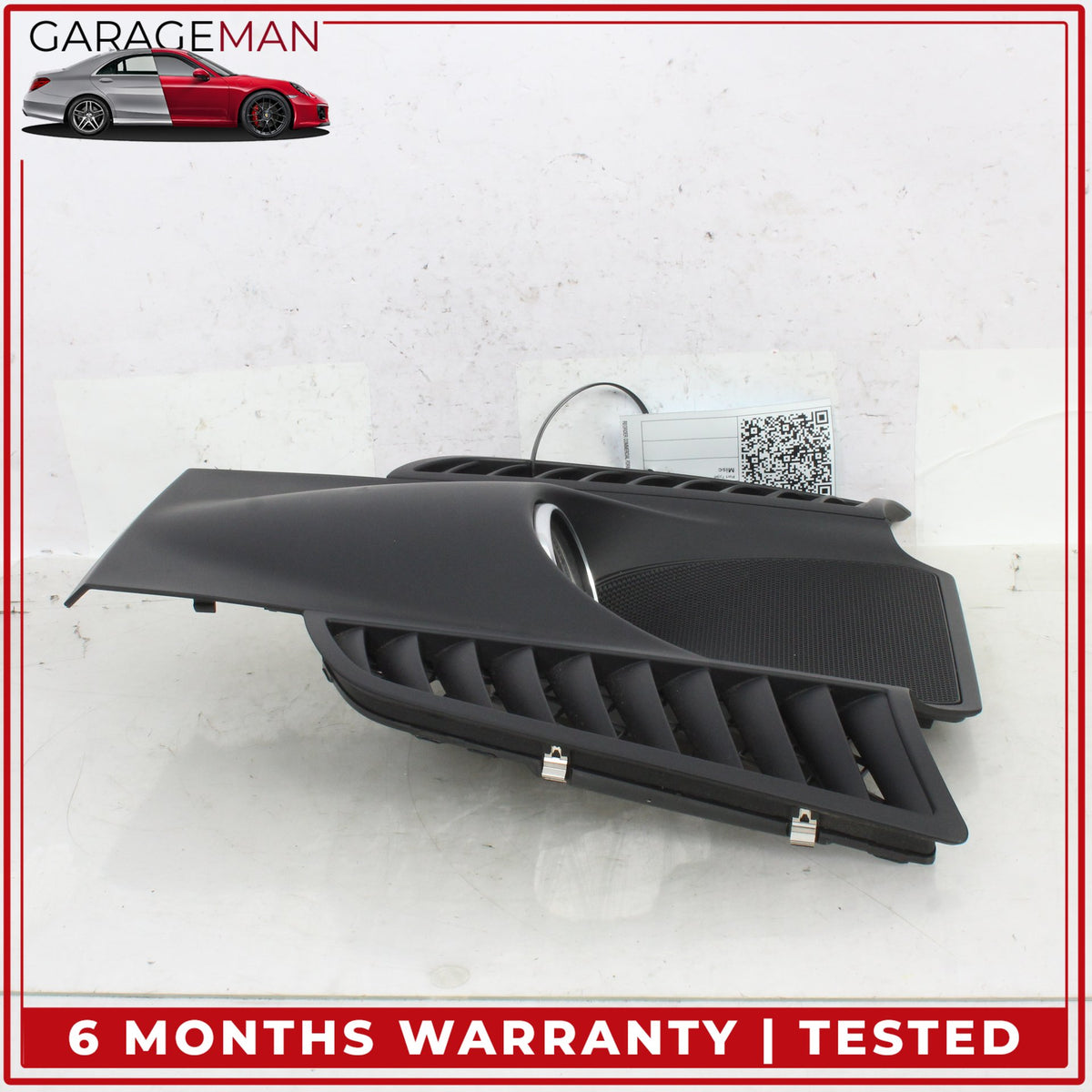 2011-2018 Porsche Cayenne 958 Front Center Dashboard Speaker Trim w/ Clock OEM