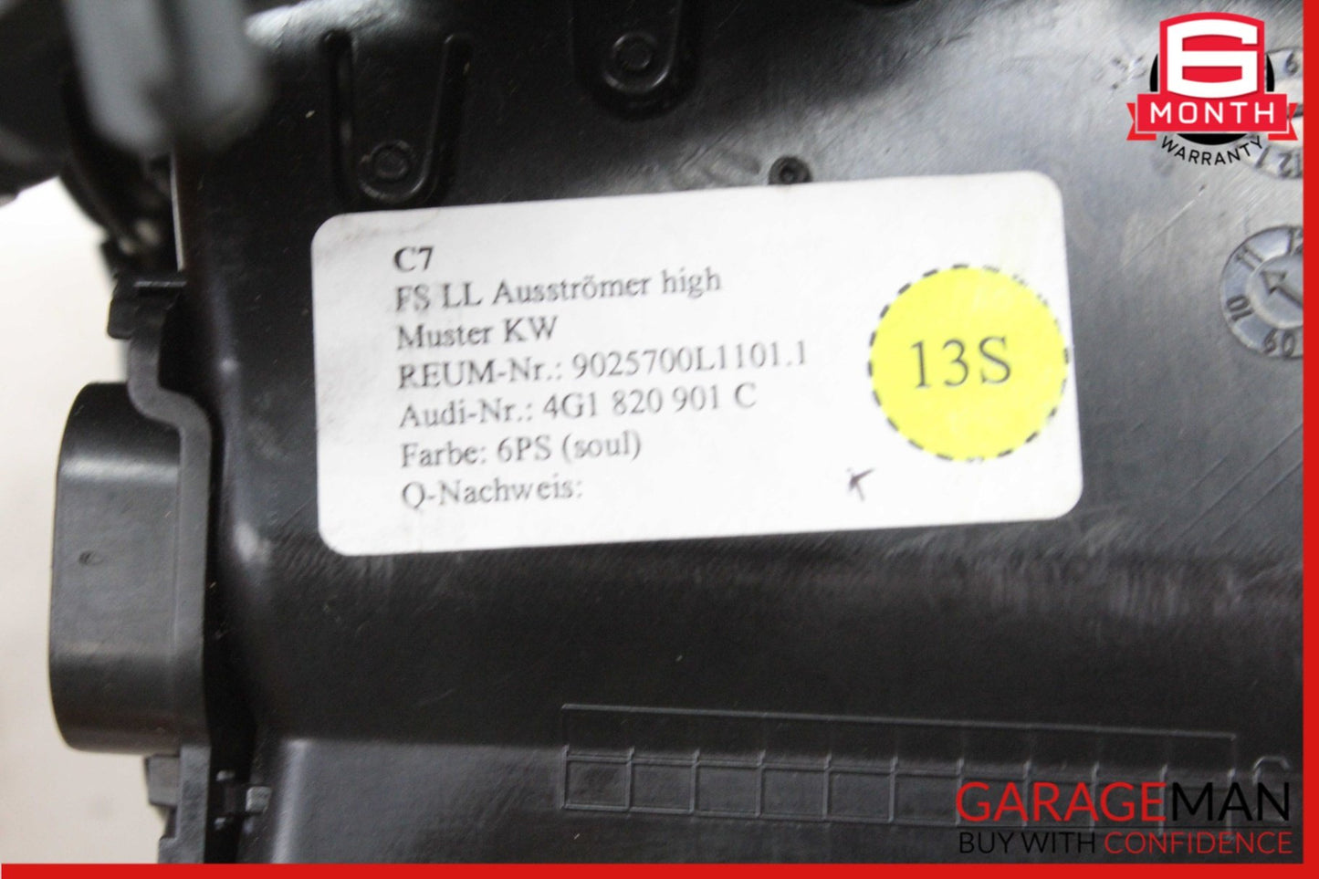 2012-2018 Audi A6 C7 Sedan Left Dash Air Vent 4G1820901C Genuine