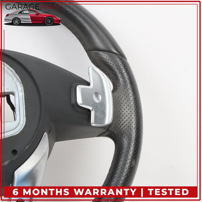 2015-2020 Mercedes W205 C300 Flat Bottom Steering Wheel w/ Paddle Shifters OEM