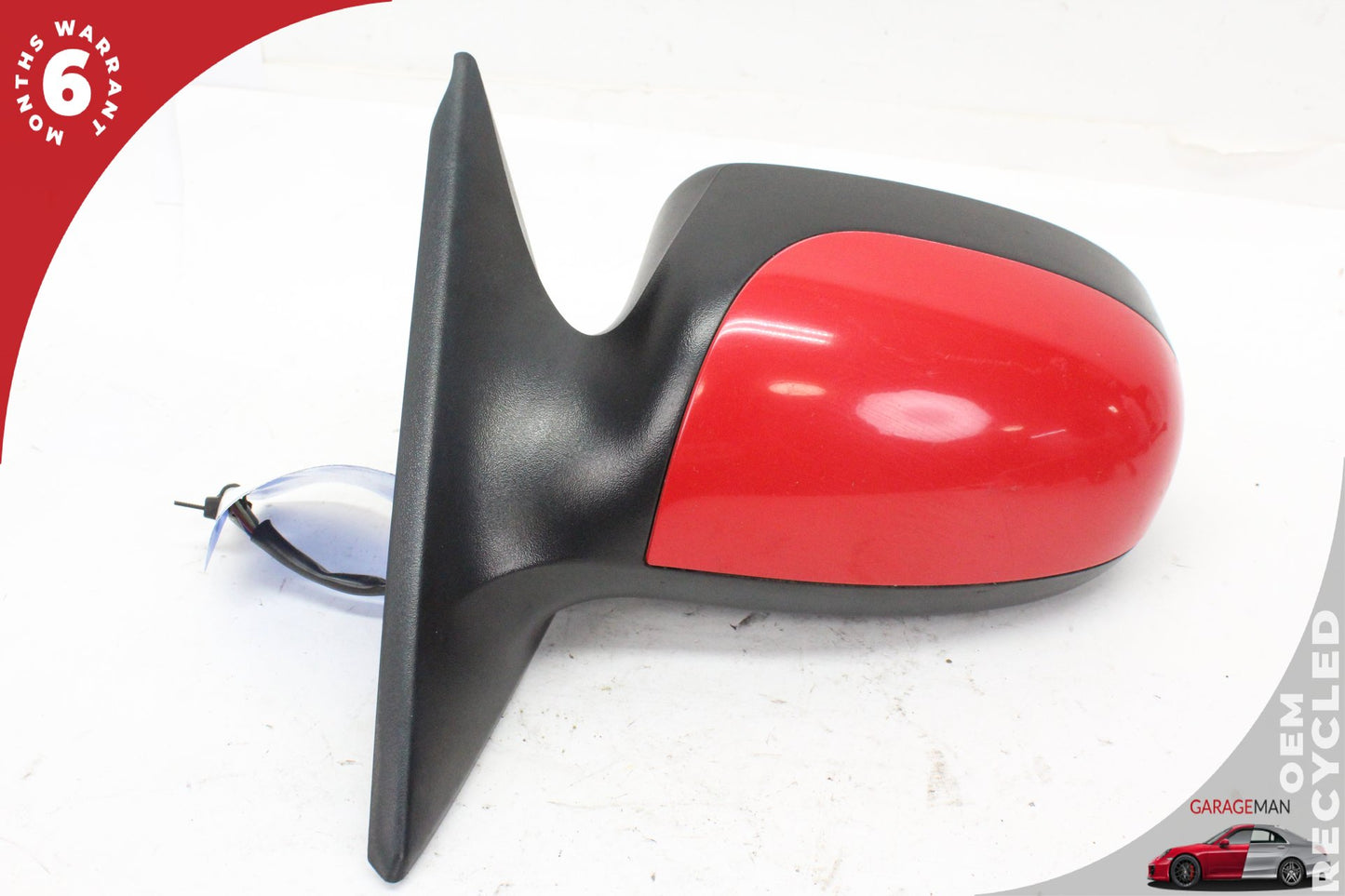 2002-2005 Ford Thunderbird Front Left Door Rear View Mirror Red 1W6Z17683BA OEM