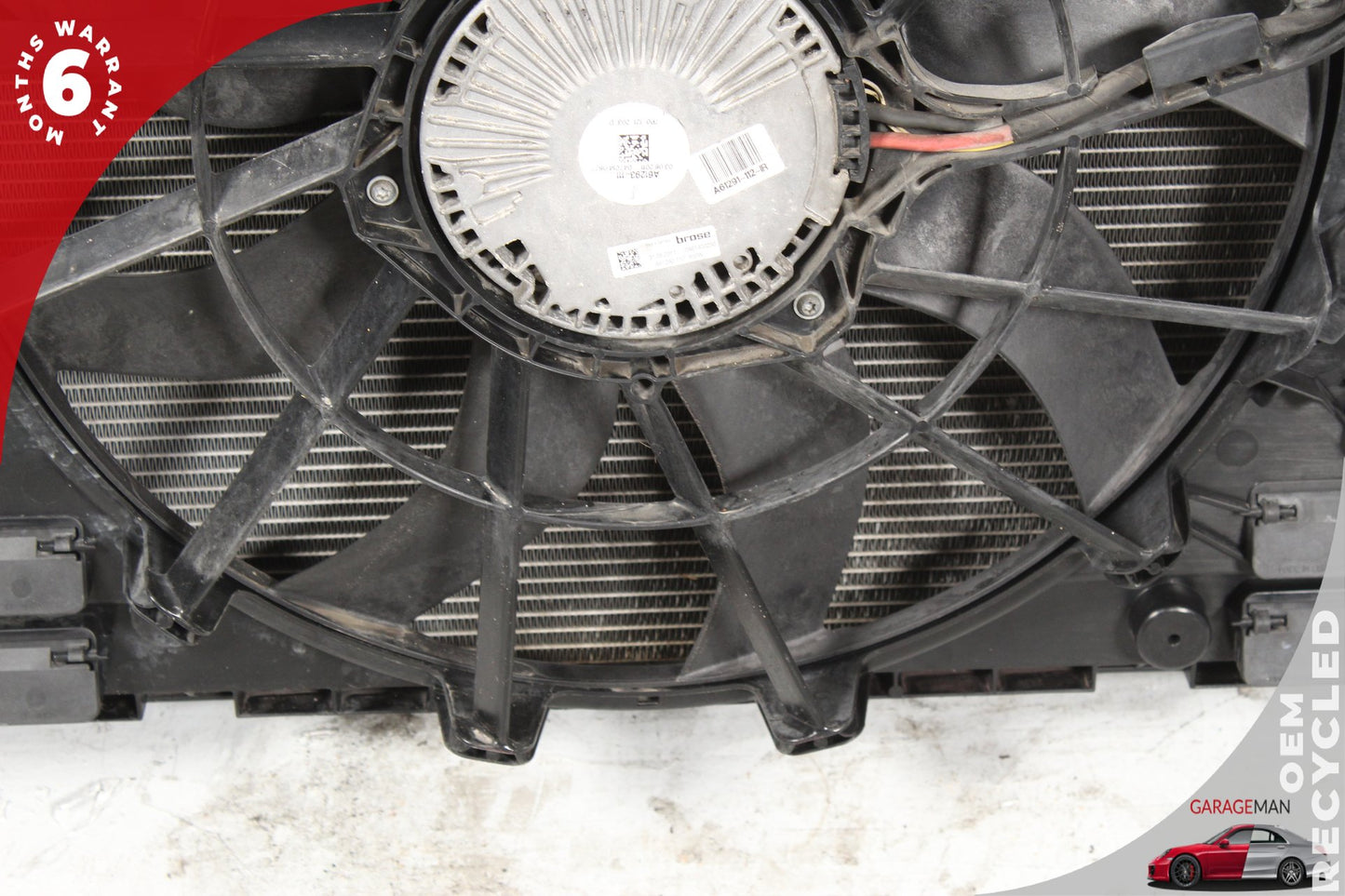 2011-2018 Porsche Cayenne 958 Engine Radiator A/C Condenser Cooler w/ Fan Motor
