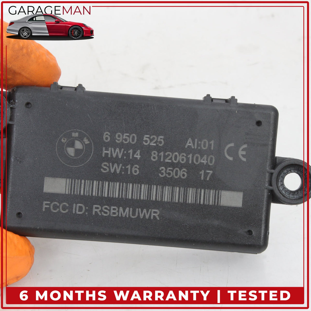 2004-2010 BMW 650i E64 DWA Alarm System Control Module Set of 2 6950525 OEM