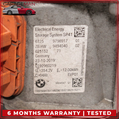 2018-2023 BMW 530e 330e 745e High-Voltage Lithium-Ion Hybrid Battery 9494040 OEM