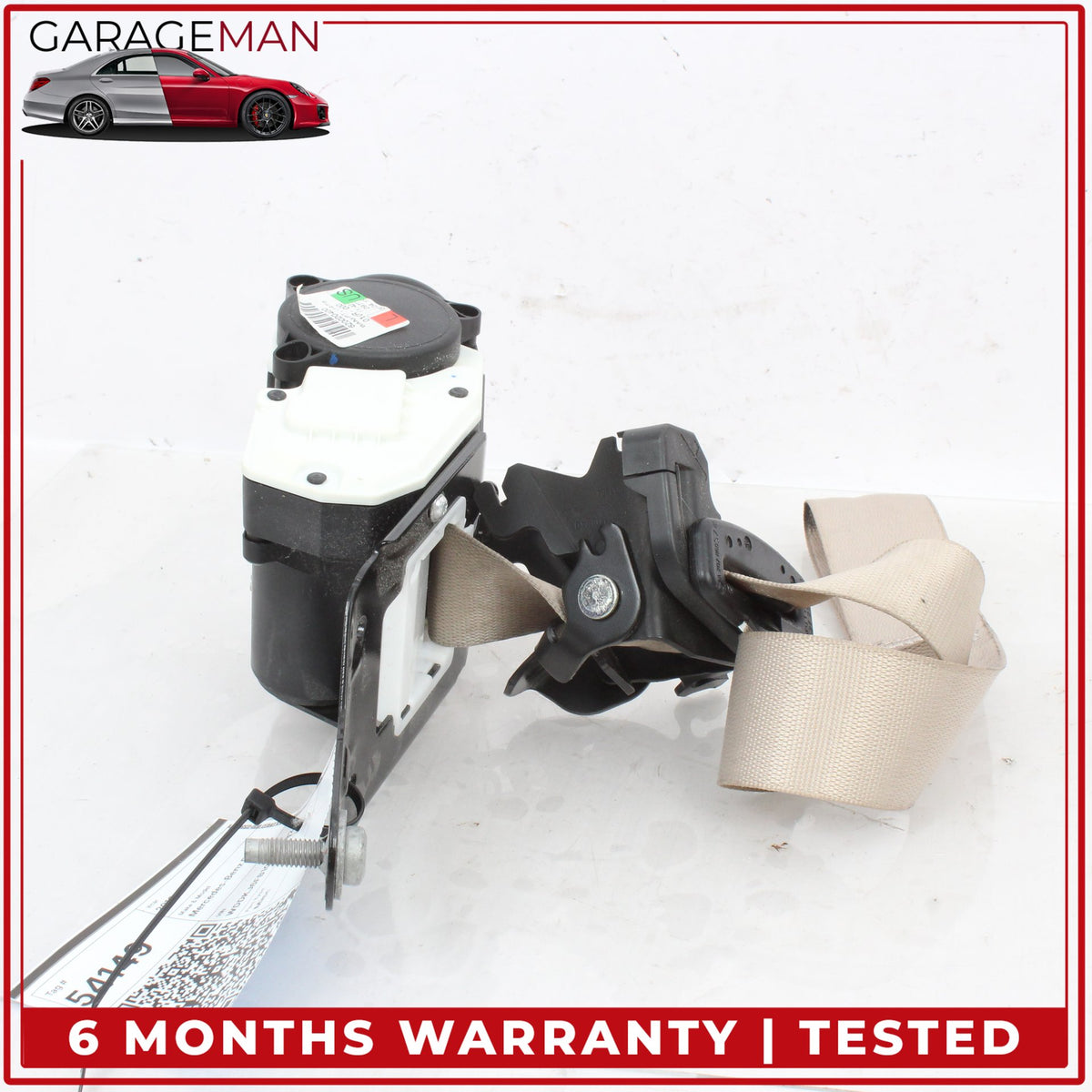 2010-2017 Mercedes C207 E400 Coupe Front Left Driver Side Seat Belt Beige OEM