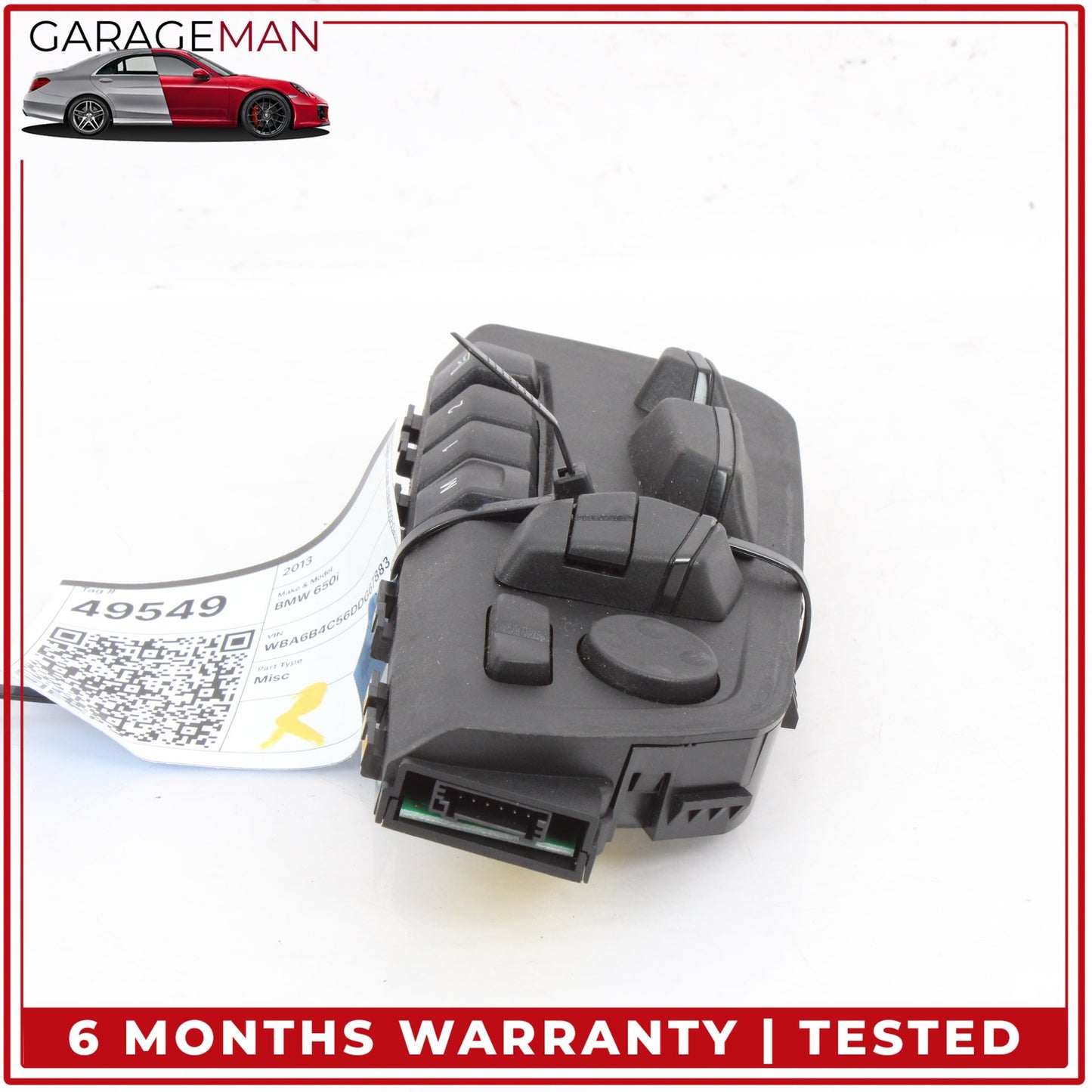 2012-2019 BMW 650i Front Right Side Seat Adjustment Control Switch 9262258 OEM