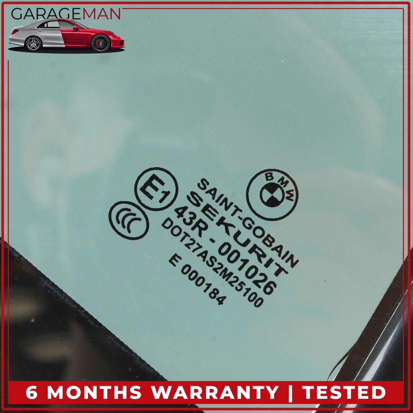 2012-2018 BMW 650i F06 Rear Right Quarter Door Window Glass 7275380 OEM