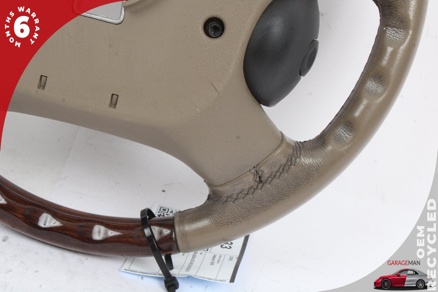 2003-2006 Jaguar XK8 X100 Steering Wheel w/ Switches HJE9181AA OEM