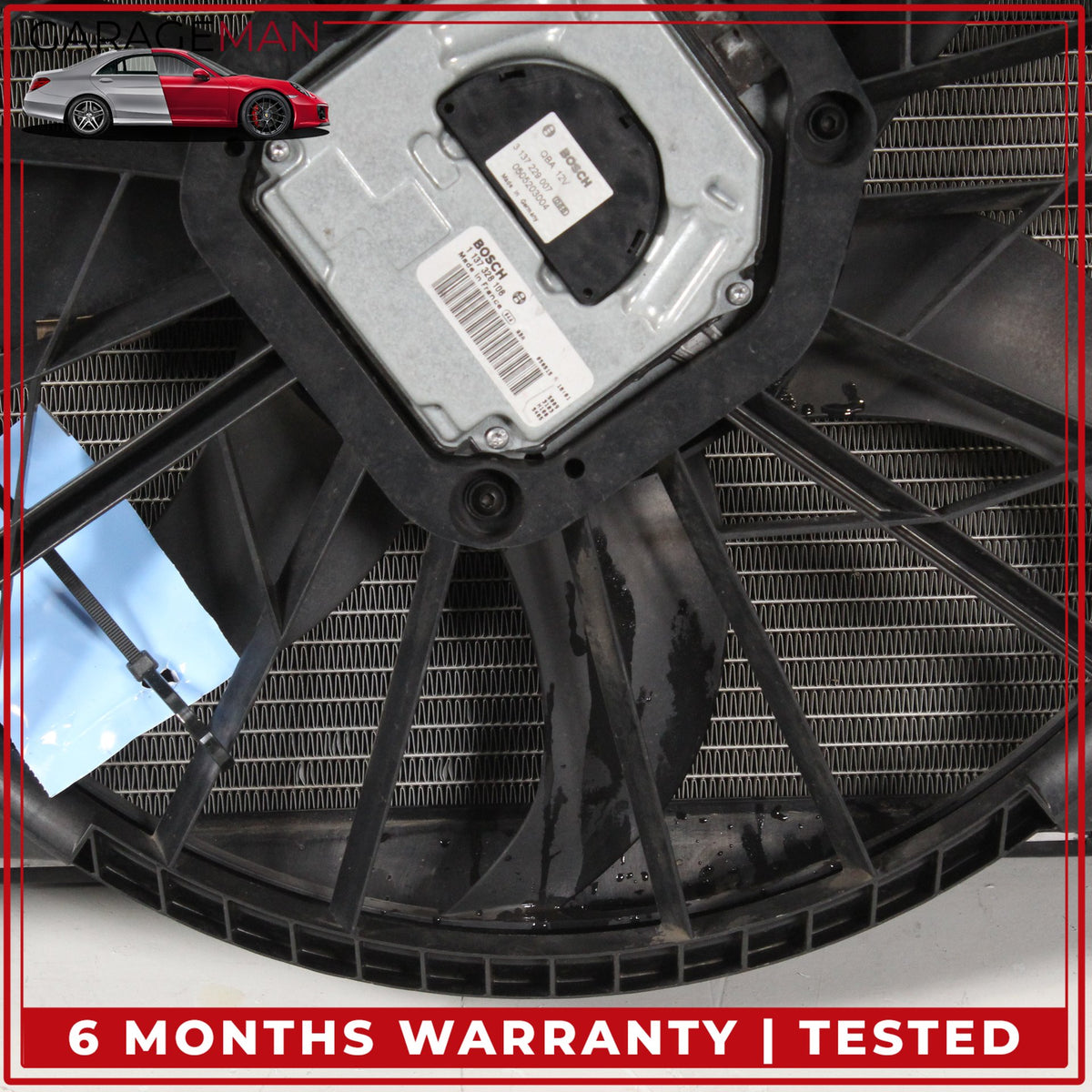 2003-2006 Mercedes R230 SL500 Engine Cooling Radiator AC A/C Condenser Assy OEM