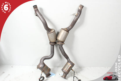 2011-2014 Porsche Cayenne 958 S Hybrid SUV Front & Rear Exhaust Downpipe Set OEM