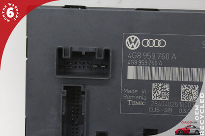 2012-2018 Audi A7 A6 Front Left Side Seat Control Module Unit 4G8959760A OEM
