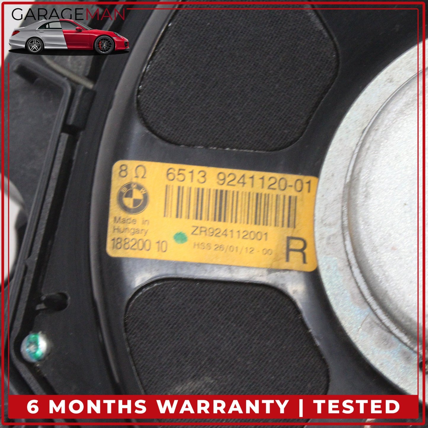 2010-2017 BMW 550i F07 Front Left and Right Side Audio Sound Subwoofer Set OEM