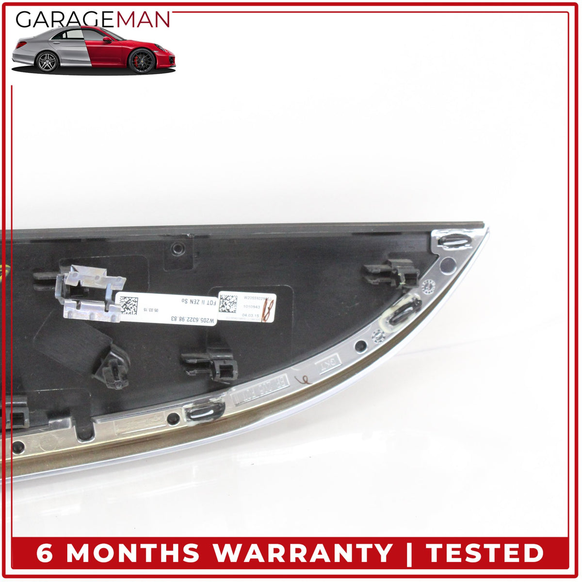 2015-2021 Mercedes W205 C300 Rear Left Door Wood Molding Trim 2057306322 OEM