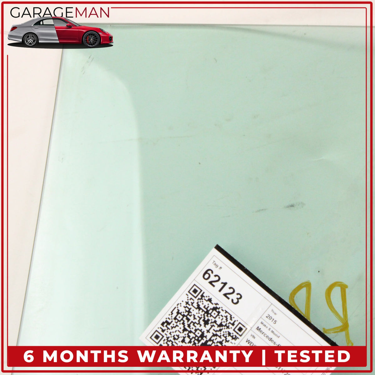 2011-2016 Mercedes W212 E350 Wagon Rear Right Side Door Window Glass OEM