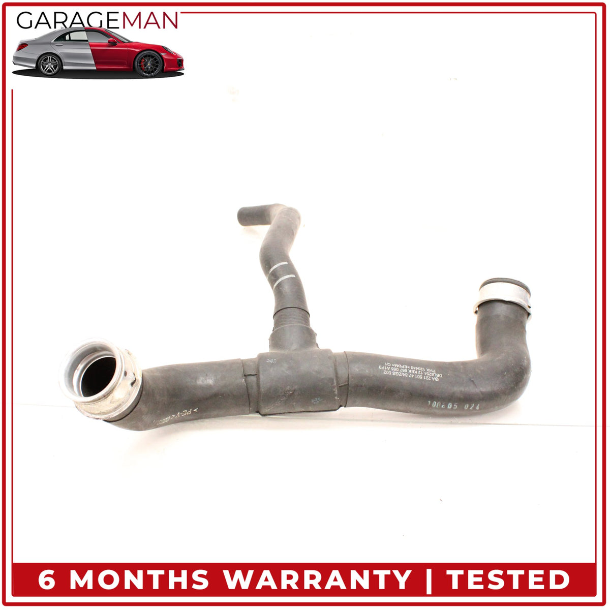 2010-2013 Mercedes W221 S400 Hybrid Lower Radiator Coolant Hose Pipe OEM