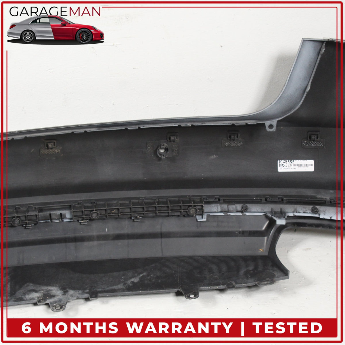 2016-2018 Audi A6 C7 Rear Bumper Cover Assembly Black 4G5807067K OEM