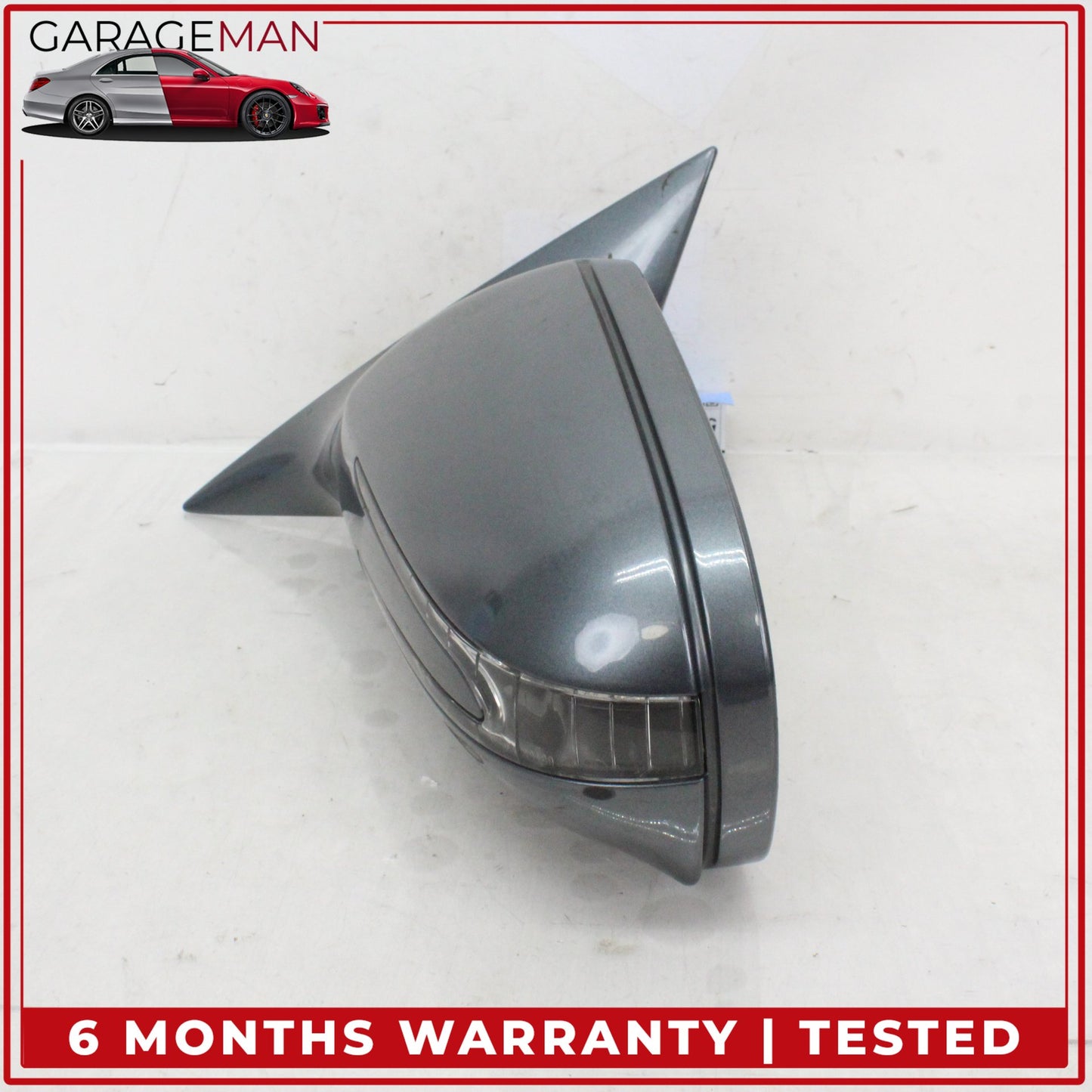 2009-2011 Mercedes W219 CLS550 Front Left Side Door Rear View Mirror Gray OEM