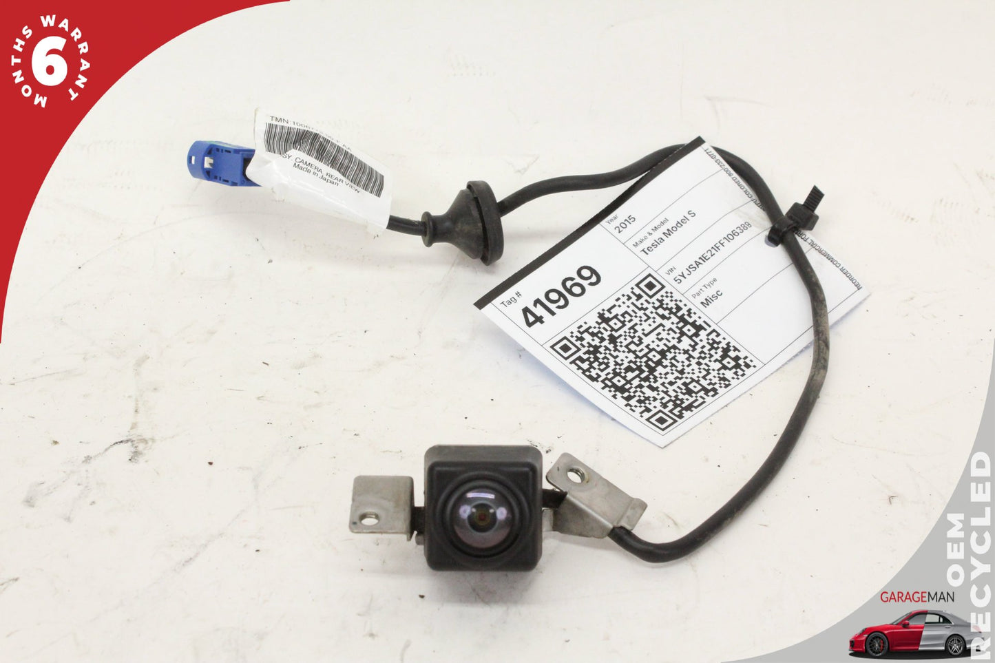 2012-2020 Tesla Model S Rear View Back Up Camera Assembly 100677300E OEM