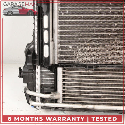 2010-2016 Porsche Panamera 970 Engine Cooling Radiator AC A/C Condenser OEM