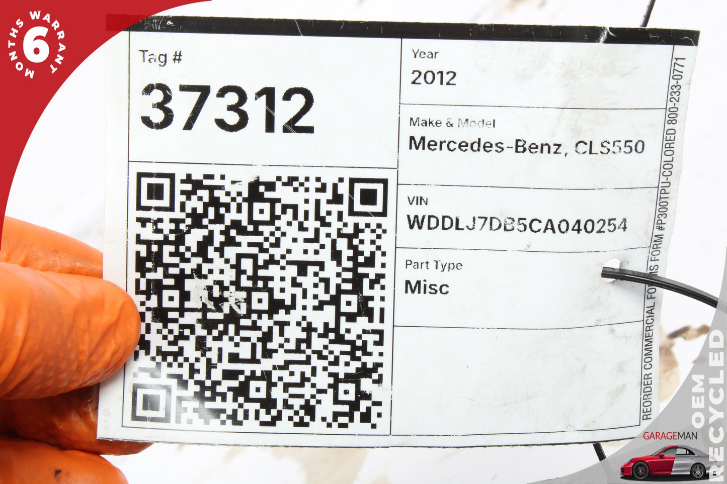 2011-2020 Mercedes W218 CLS550 Right Side Cylinder Head Cover 2780161205 OEM