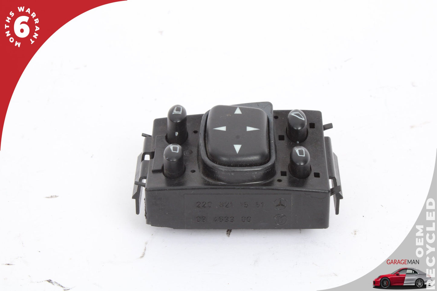2000-2006 Mercedes W215 CL500 Side Rear View Mirror Adjust Switch Button OEM