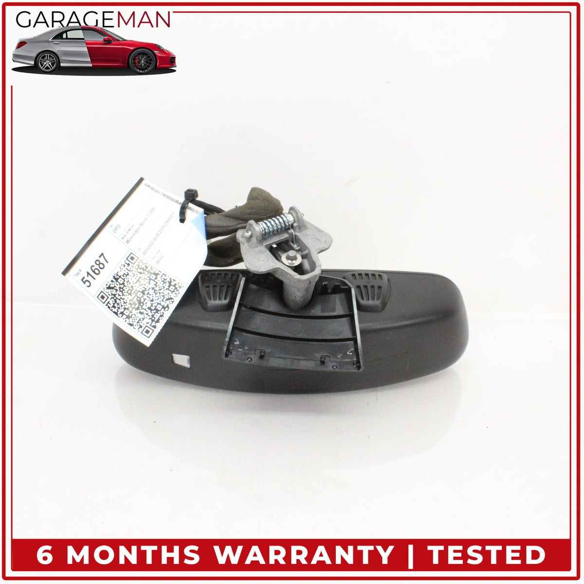 2012-2017 Mercedes W204 C250 C300 Front Upper Windshield Rear View Mirror OEM