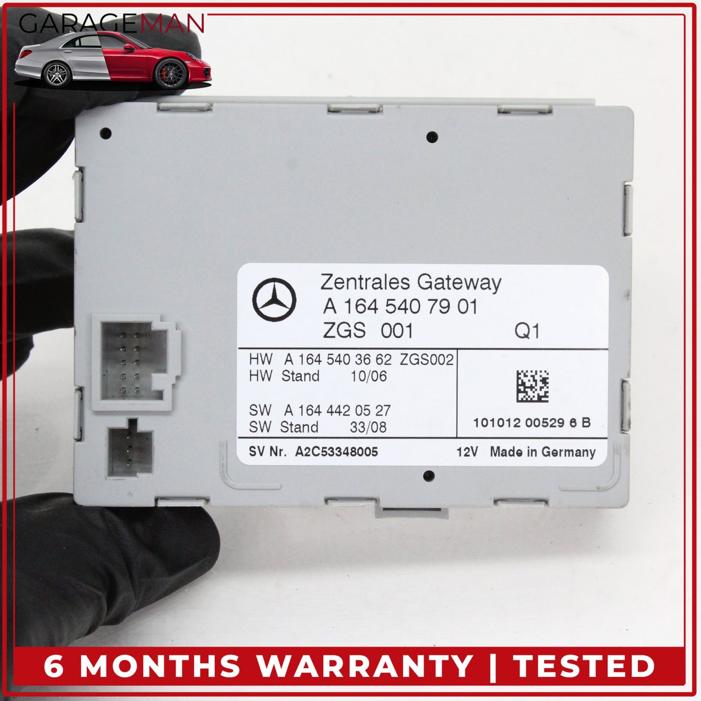 2006-2013 Mercedes W164 ML350 Central Gateway Control Module Unit 1645407901 OEM