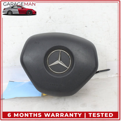 2012-2017 Mercedes W212 E400 Front Left Side Steering Wheel Airbag Black OEM