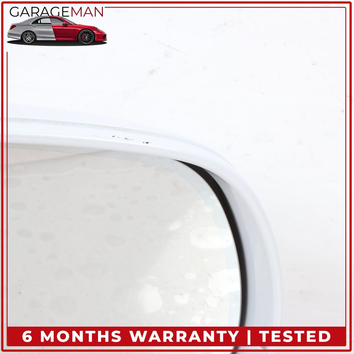 2010-2015 Audi Q7 Right Door Heated Rear View Mirror w/ Blind Spot White OEM