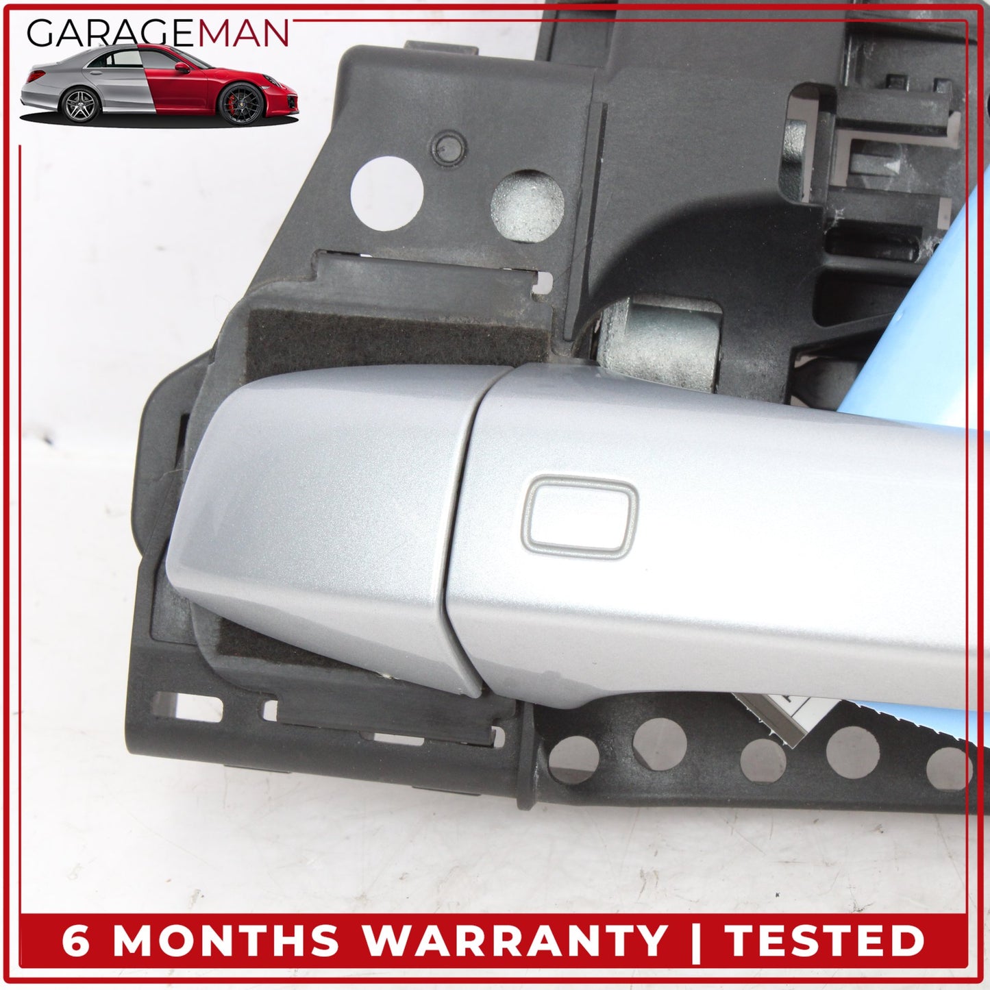2017-2024 Audi Q7 Rear Left Side Exterior Door Handle Silver 4M0837885A OEM