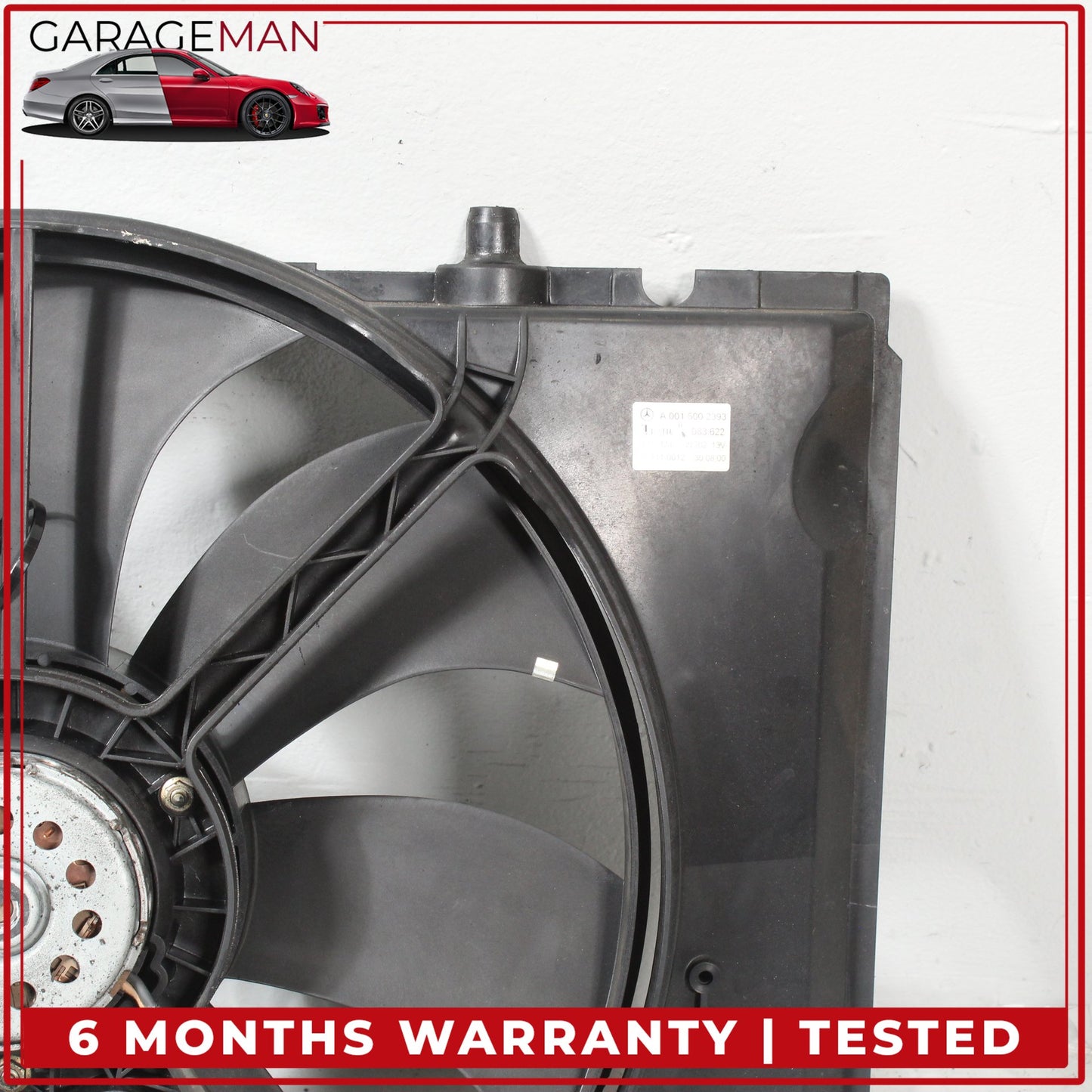 2001-2004 Mercedes-Benz SLK320 R170 Engine Motor Cooling Radiator Fan Assembly 0015002393