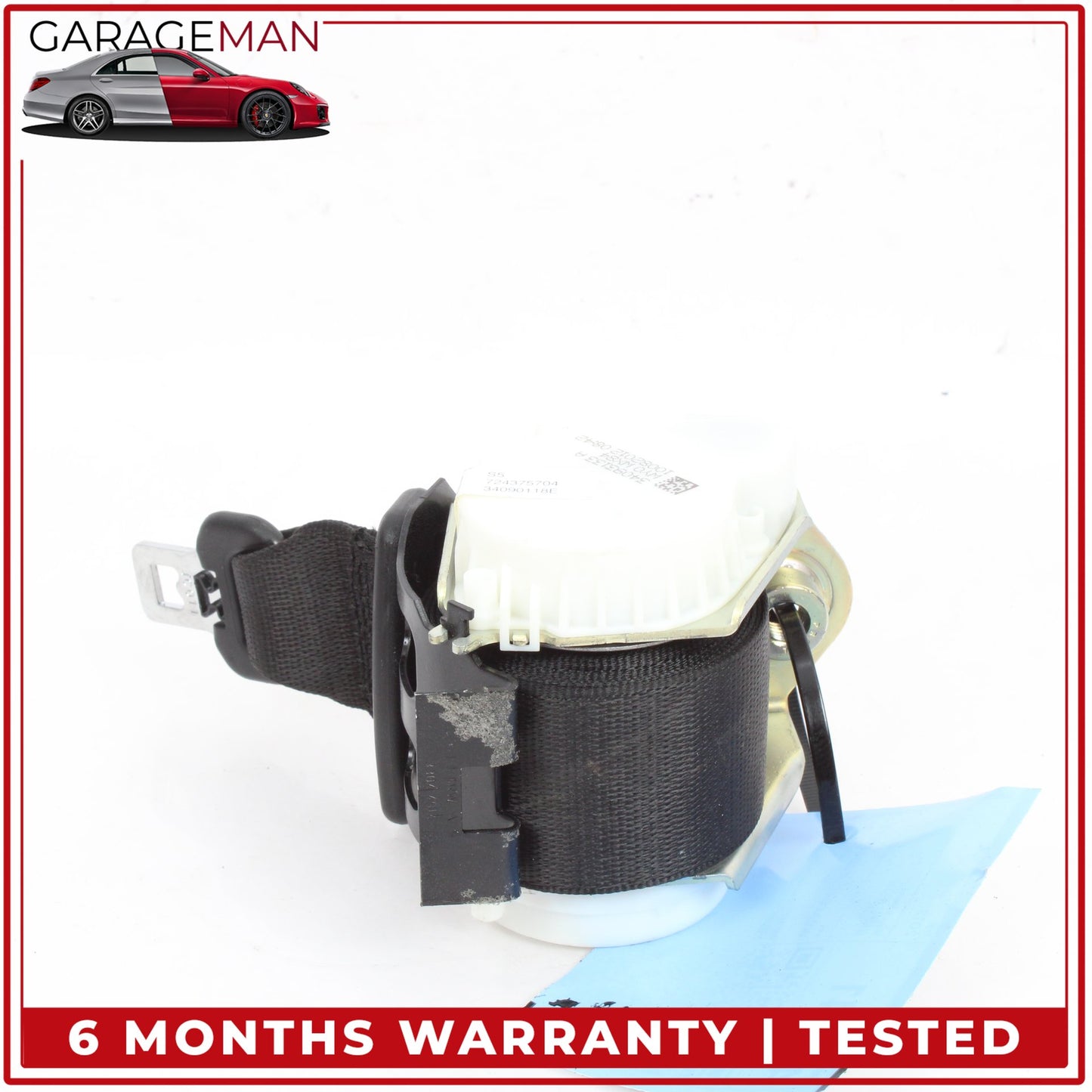 2012-2019 BMW 650i F06 Rear Centre Middle Seat Belt Retractor Black 34093133 OEM