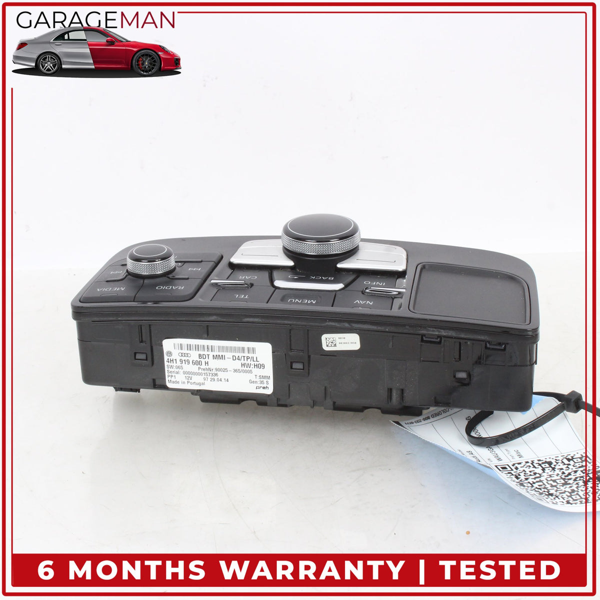 2011-2018 Audi A8 S8 MMI Radio Multimedia Control Switch Panel 4H1919600H OEM