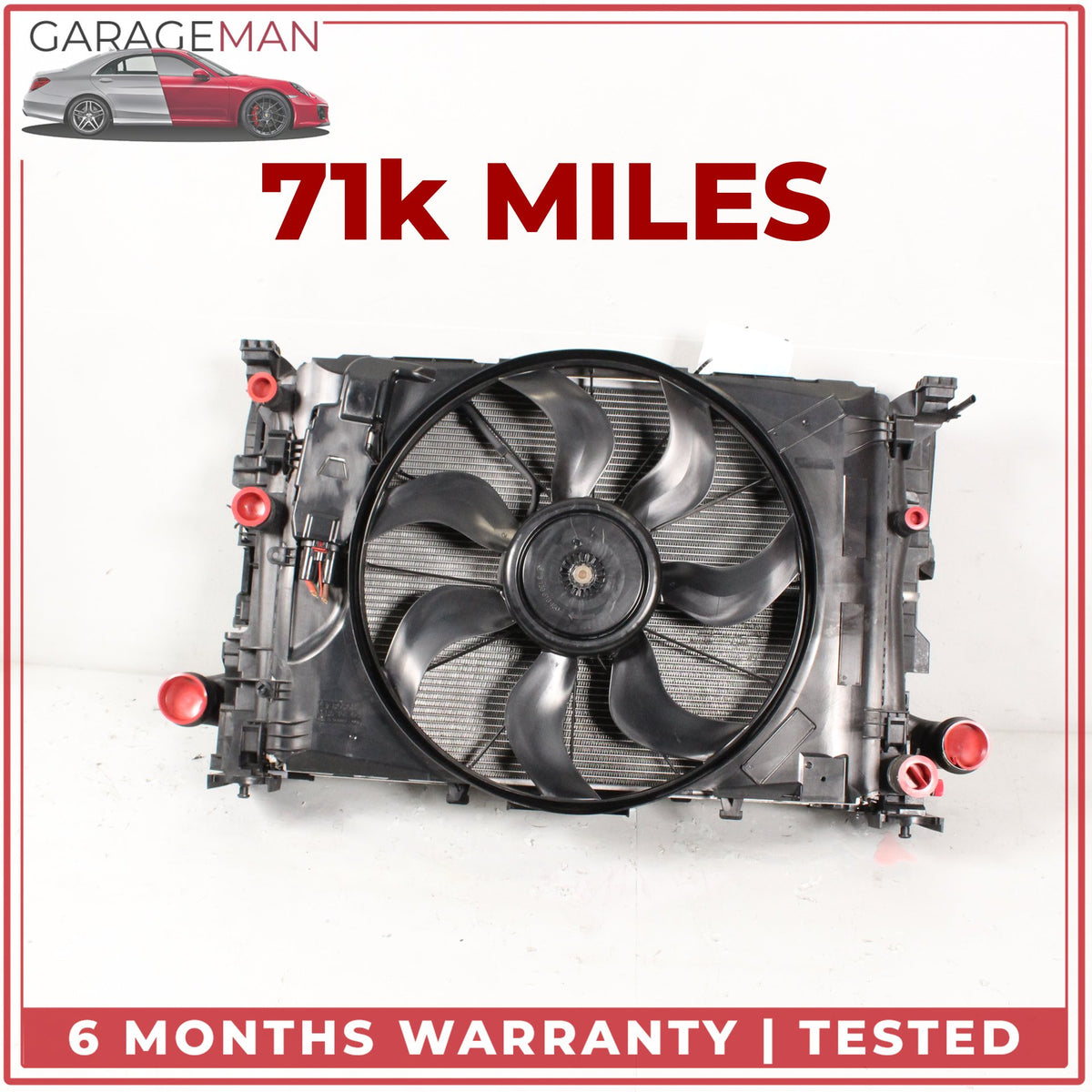 2014-2019 Mercedes CLA250 C117 Engine Radiator Cooling Fan Motor Assembly OEM