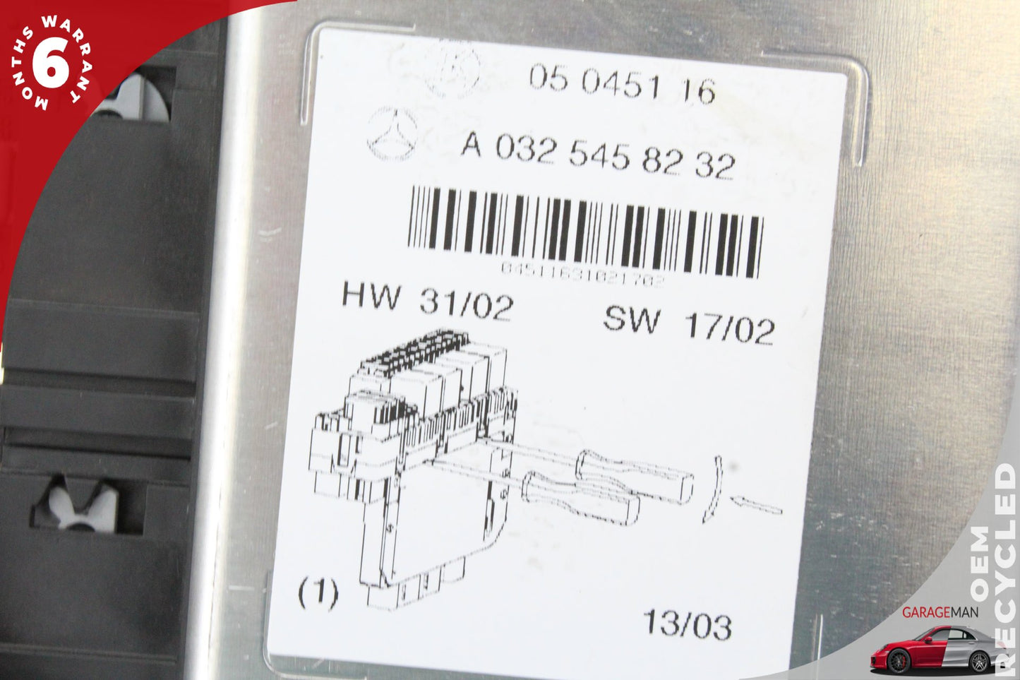 2000-2006 Mercedes W220 S55 AMG Front Left SAM Fuse Box Module 0325458232 OEM
