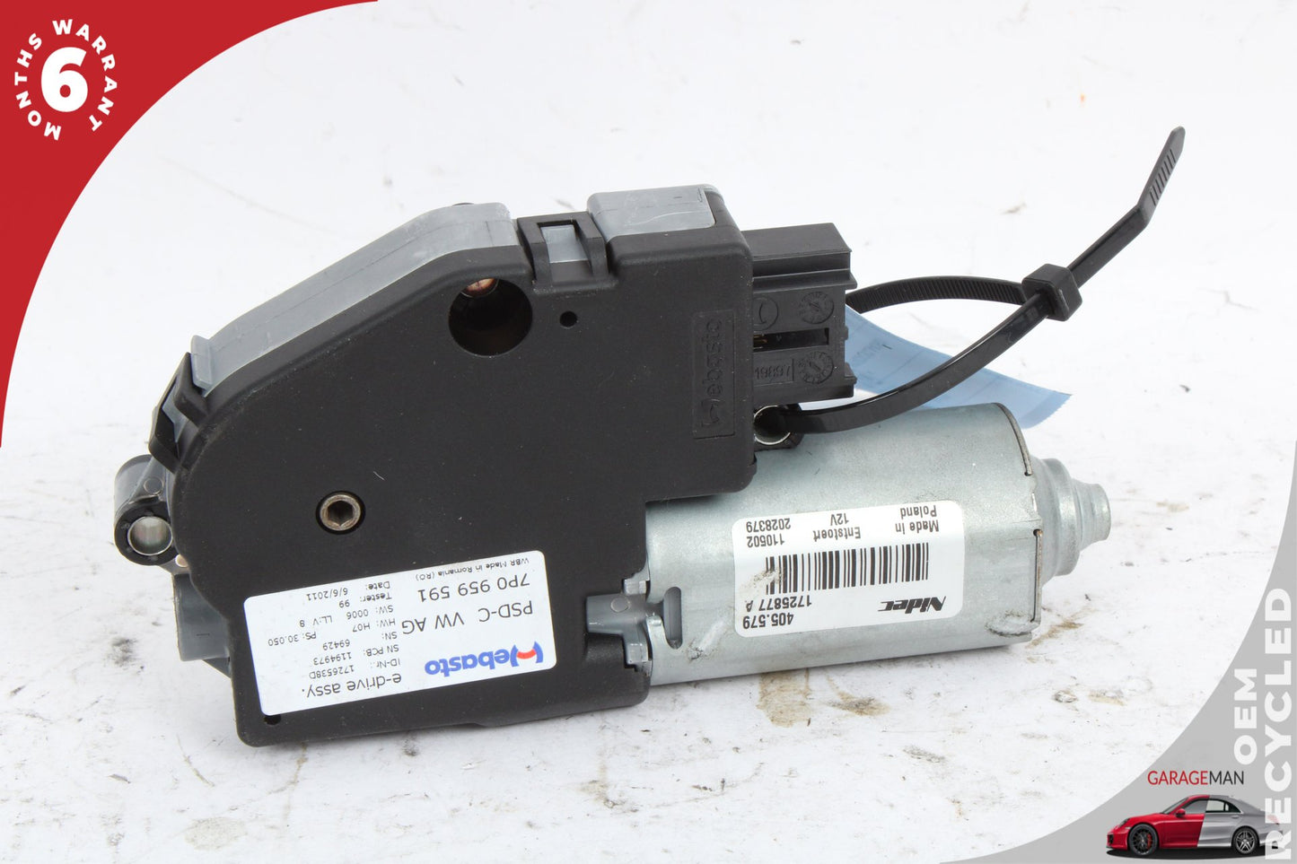 2011-2018 Porsche Cayenne 958 Rear Roof Sun Shade Screen Roller Blind Motor OEM