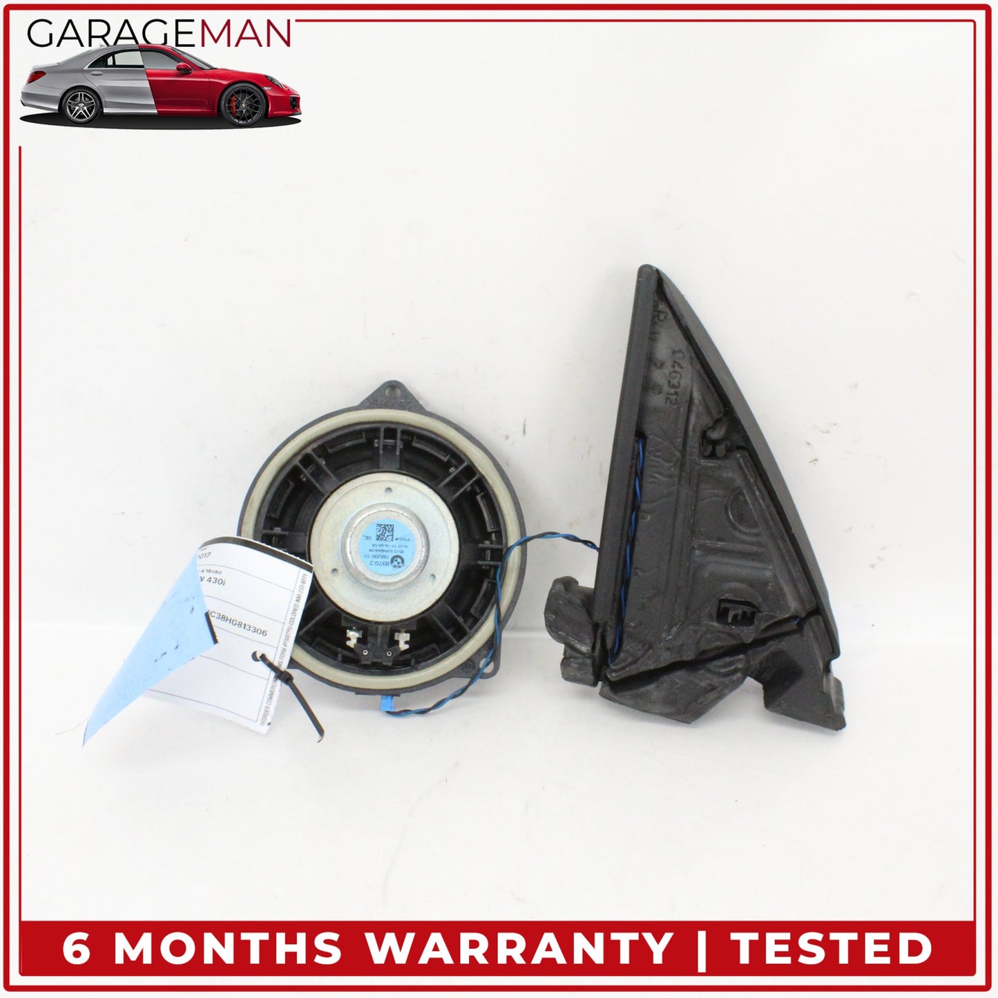2014-2020 BMW 430i F36 Front Right Side Door and Tweeter Audio Speaker Set OEM