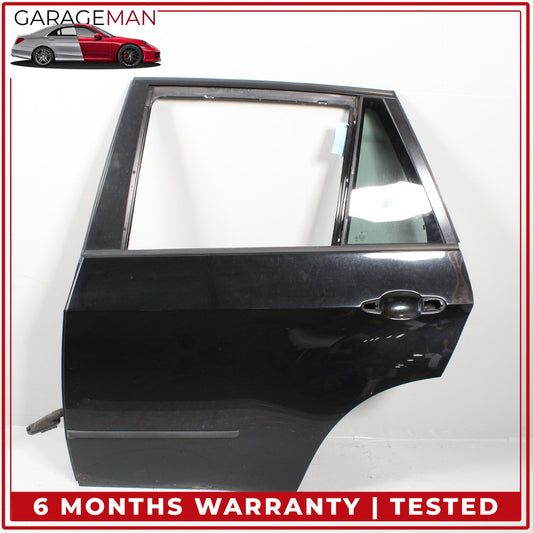 2007-2013 BMW X5 E70 Rear Left Side Door Shell Black w/ Window Regulator OEM