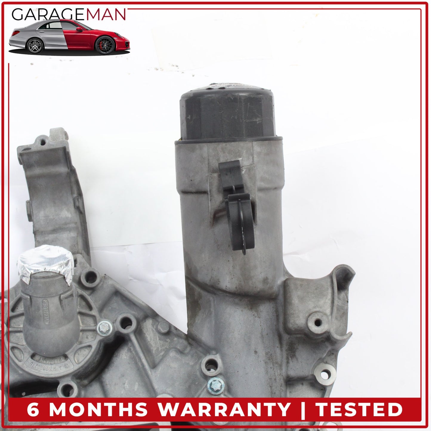 1998-2006 Mercedes W220 S430 Engine Timing Cover w/ Thermostat Housing OEM