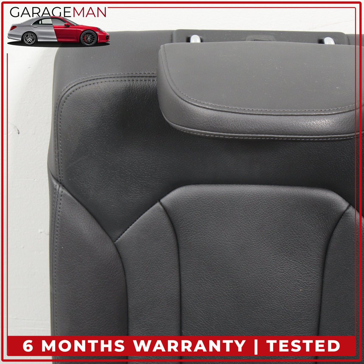 2017-2019 Audi Q7 Rear 3rd Row Upper and Lower Bench Seat Black Assembly OEM