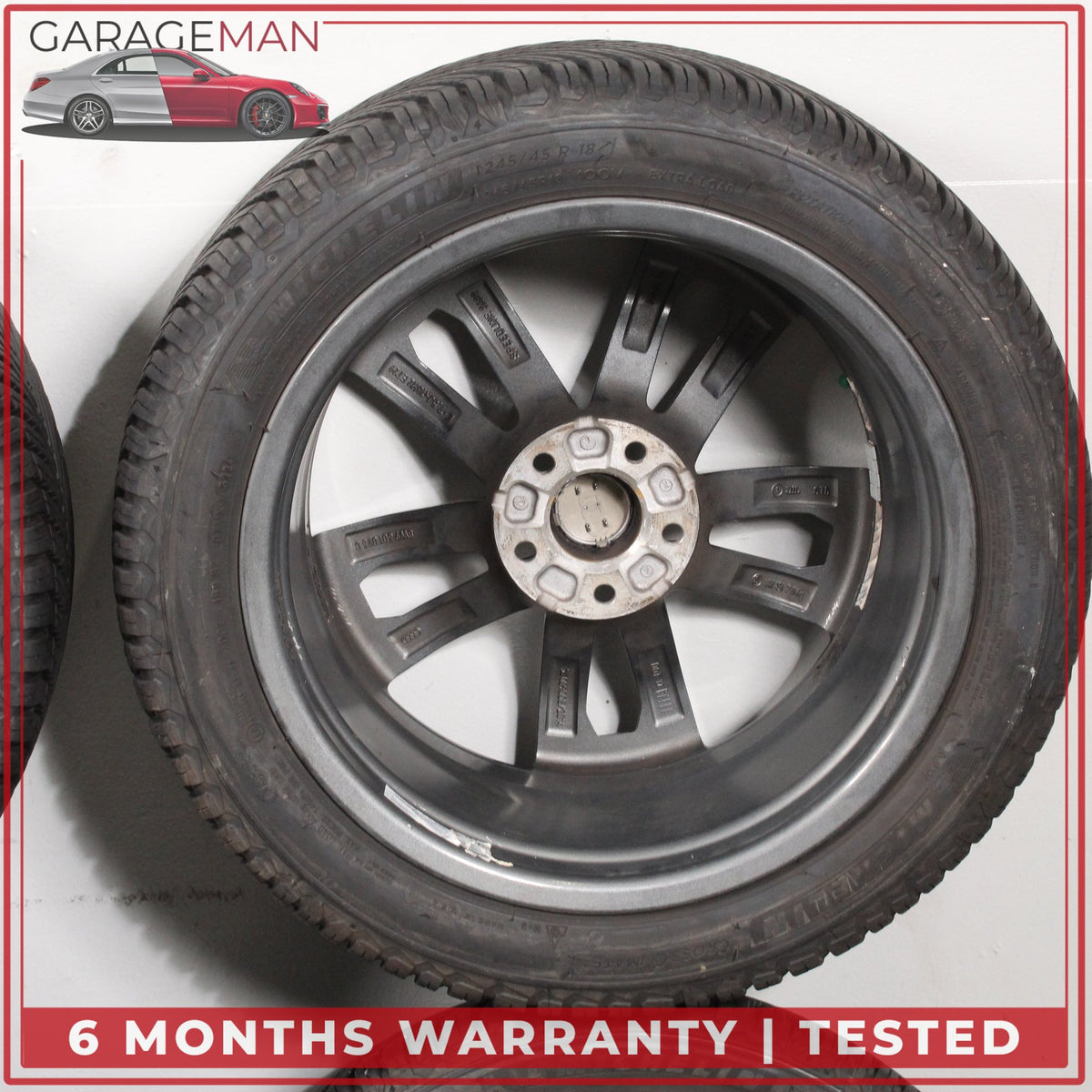 2017-2025 Audi A4 Allroad B9 Wheel Rim w/ Michelin Tire Set 7.5JX18H2 ET29 OEM