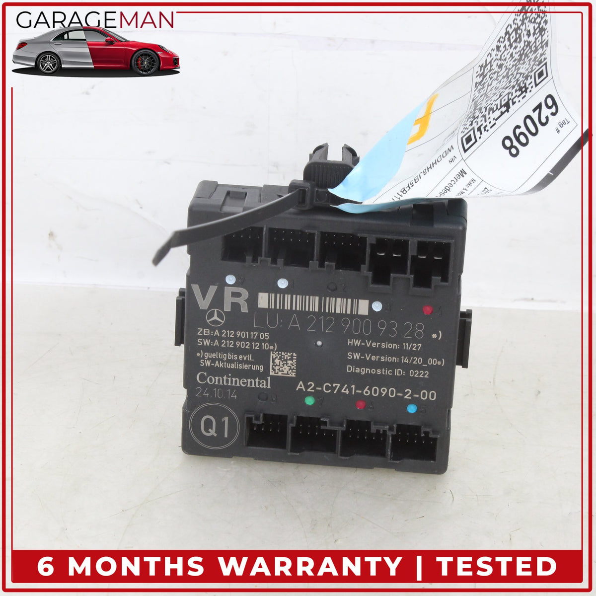 2008-2018 Mercedes W212 E350 Wagon Front Right Side Door Control Module Unit OEM
