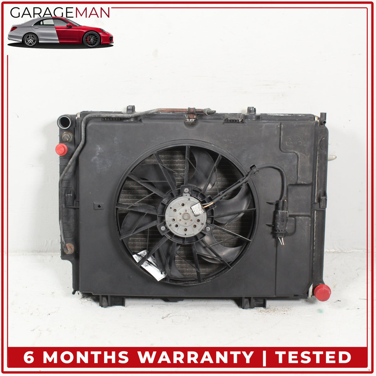 1998-2002 Mercedes W210 E320 Engine Radiator Cooling Fan Motor Assembly OEM