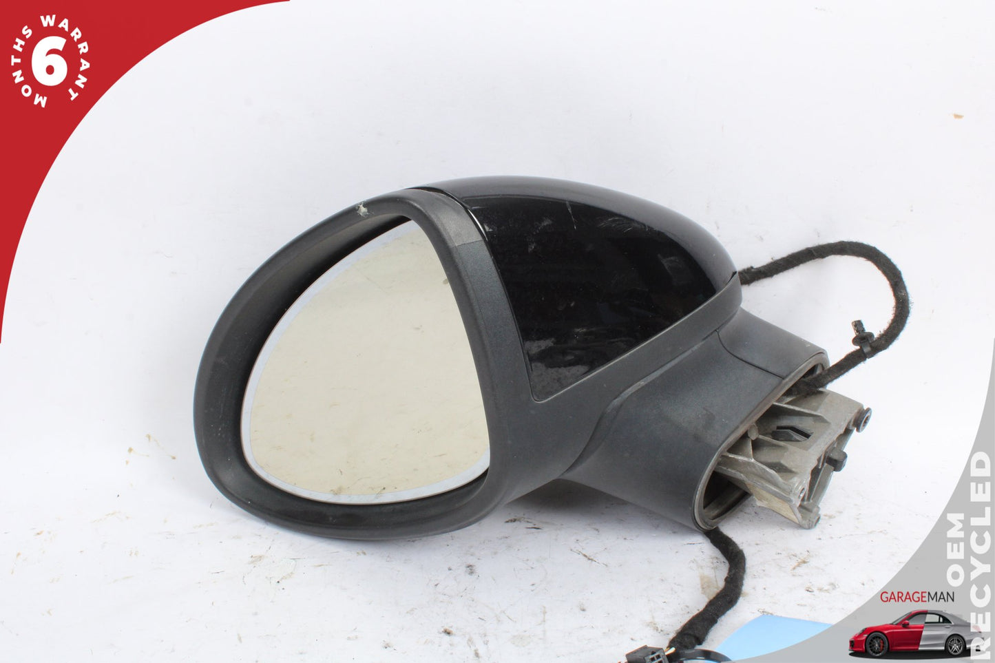 2011-2014 Porsche Cayenne 958 Front Left Side Door Rear View Mirror Black OEM