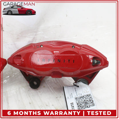 2016-2024 Infiniti Q50 Q60 Front Left and Right Side Brake Caliper Red Sport OEM